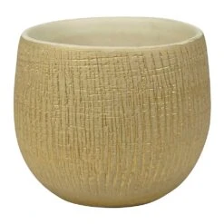 Ryan Plant Pot - Sand Gold -Indoor Plants Store Ryan Plant Pot Sand Gold Small