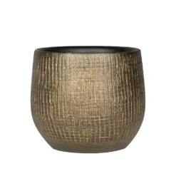 Ryan Plant Pot - Shiny Gold -Indoor Plants Store Ryan Plant Pot Shiny Gold 15cm