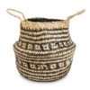 Seagrass Tribal Basket - Black Lined 1 Seagrass Tribal Basket - Black Lined -Indoor Plants Store Seagrass Tribal Basket Black Lined 30x25cm