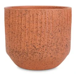 Solento Plant Pot - Terracotta Speckle -Indoor Plants Store Solento Plant Pot Terracotta Speckle 16x14cm
