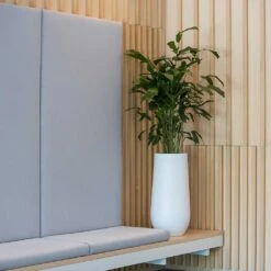 Nax Essentials Tall Planter - Matt White -Indoor Plants Store nax planter essential matte white office seating