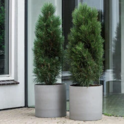 Max Refined Planter - Clouded Grey -Indoor Plants Store pottery pots refined max 25